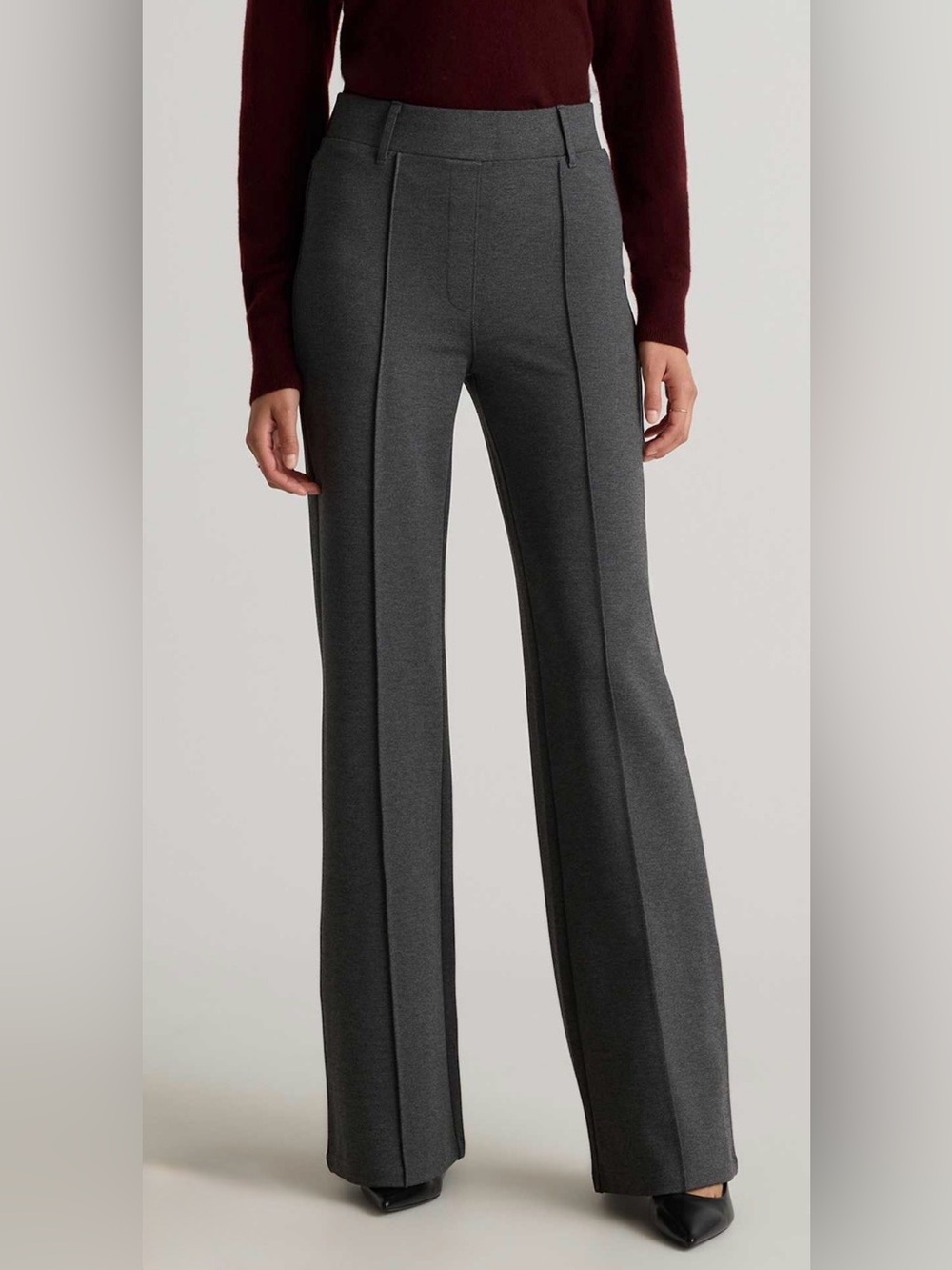 Like New! Quince Ponte Double Knit size L Charcoal